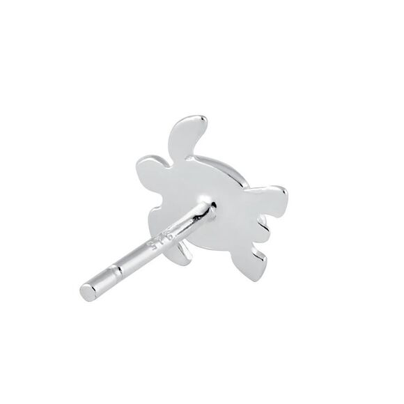 Sterling Silver Turtle Stud Casual Earrings New - Picture 4 of 5